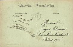 VINTAGE POSTCARD Rennes Panoramic View Unpleasant the Place of the Mission and the Email