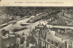 CPA Rennes Vue Panoramique La Vilaine la Place de la Mission et le Mail
