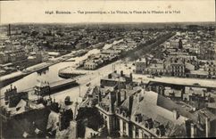 CPA Rennes Vue Panoramique La Vilaine la Place de la Mission et le Mail