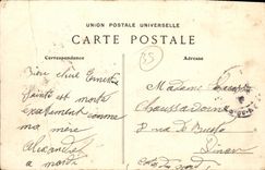 VINTAGE POSTCARD Rennes the Place of the Palate and the street Bourbon