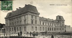 VINTAGE POSTCARD Rennes Faculty of Seiences