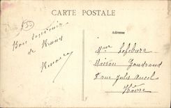 VINTAGE POSTCARD Rennes Train station