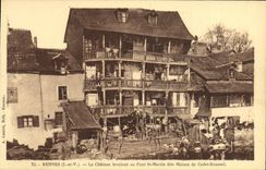 VINTAGE POSTCARD Rennes the Castle shaking with the Bridge St Martin known as House of Roussel Junior