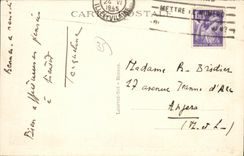 Opinion panoramica de Rennes de la POSTAL de la VENDIMIA tomada del paladar santo Jorte hacia la estacion de tren la universidad y la facultad de ciencia