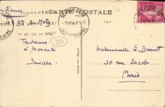 VINTAGE POSTCARD Rennes Cloister of Melaine Saint in L abbey Sainte Melaine conventual House of the Benedictines