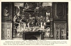 CPA Rennes Palais de Justice Grand Chambre du parlement Tapisserie Moderne des Gobelins