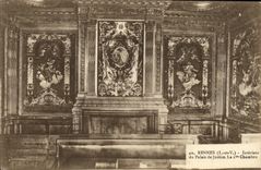 VINTAGE POSTCARD Interior Rennes of the Law courts the 1st room