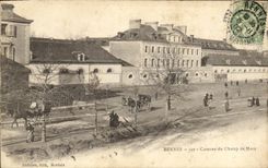 VINTAGE POSTCARD Rennes Barracks of the Champ de Mars