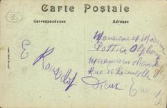 VINTAGE POSTCARD Rennes District of the duchess Anne Militaria