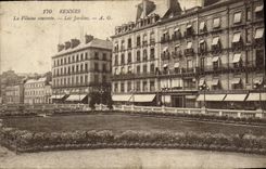 VINTAGE POSTCARD Rennes Unpleasant glaze Gardens