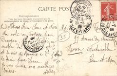 VINTAGE POSTCARD Rennes View taken of L Slaughter house