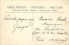 VINTAGE POSTCARD Rennes View taken of the Botanical garden