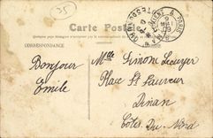 VINTAGE POSTCARD Rennes the thabor the Statue of Bertrand Duguesclin