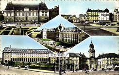 CPM Rennes Plais du Commerce Palais de Justice Place de la Gare 