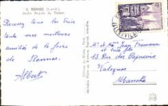 CPM Rennes Jardin Aglais du Thabor