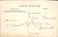 VINTAGE POSTCARD Rennes Faculty of Science Bridge of Barbotiere