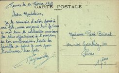 VINTAGE POSTCARD Rennes Botanical garden Seen from of the Oak St Melaine on the English Garden