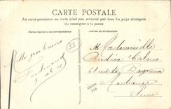 VINTAGE POSTCARD Rennes Vue has flight D bird Caserne militaria