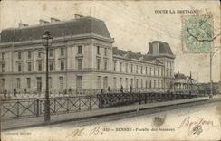 VINTAGE POSTCARD Rennes Faculty of Science