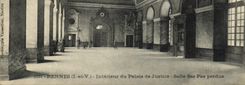 VINTAGE POSTCARD Interior Rennes of the Law courts Room of the lost Steps