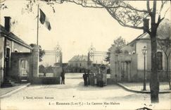 VINTAGE POSTCARD Rennes the Barracks Mac Mahon Militaria
