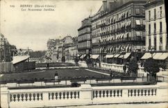 VINTAGE POSTCARD Rennes New Gardens