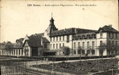 VINTAGE POSTCARD Rennes School national D Agriculture seen from of the Gardens