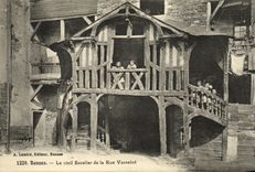 CPA Rennes Le vieil Escalier de la Rue Vasselot Enfants