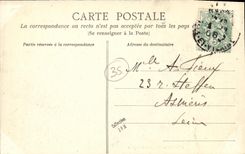 VINTAGE POSTCARD Rennes Vault of the College