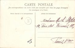 VINTAGE POSTCARD Rennes Public garden the kiosk Children