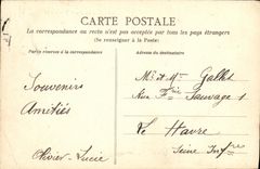 POSTAL Rennes de la VENDIMIA una esquina de los nuevos ninos del jardin de Thabor