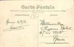 CPA Rennes Incendie du palais du commerce Hotel des Postes et Telegraphes Incendie par la foudre