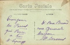 VINTAGE POSTCARD Rennes Ecole of Beautiful arts the Court of the Apple tree Centers reforms