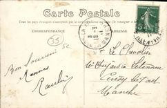 CPA Rennes L Hotel de Ville Tramway