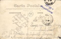 CPA Rennes La Place du Palais et la Rue Bourbon