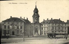 CPA Rennes L Hotel de Ville Tramway