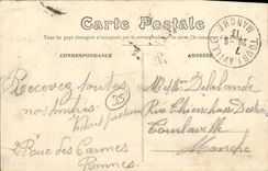 VINTAGE POSTCARD Interior Rennes of the Cave of the Botanical garden