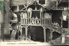 CPA Rennes Le Vieil Escalier de la Rue Vasselot Enfants