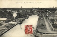 CPA Rennes Le Quai de la Prevalaye et le quai St Cyr