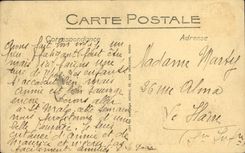 VINTAGE POSTCARD Rennes L University and the Quay Chateaubriant