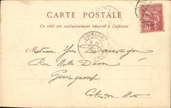 VINTAGE POSTCARD Rennes Thabar L Church Sainte Melaine