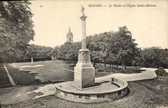 CPA Rennes Le Thabar L Eglise Sainte Melaine