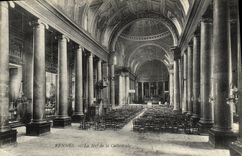 VINTAGE POSTCARD Rennes the Nave of the Cathedral