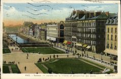 CPA Rennes Jardins sur la Vilaine et Perspective des Quais