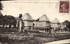 CPA Rennes Les Serres Du Thahor et le Jardin a la Francaise