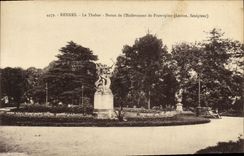 CPA Rennes Le Thabor Statue de l enlevement de Proserpine 