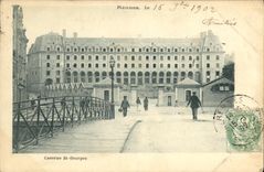 CPA Rennes le Caserne St Georges Militaria carte precurseur 