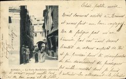 CPA Rennes La Porte Mordelaise carte precurseur 