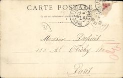 POSTAL Rennes de la VENDIMIA el precursor de la carta de Mordelaise de la puerta