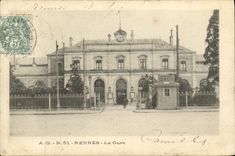 CPA Rennes La Gare carte precurseur 
